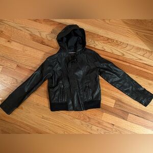 Abercrombie kids faux leather jacket - youth girls